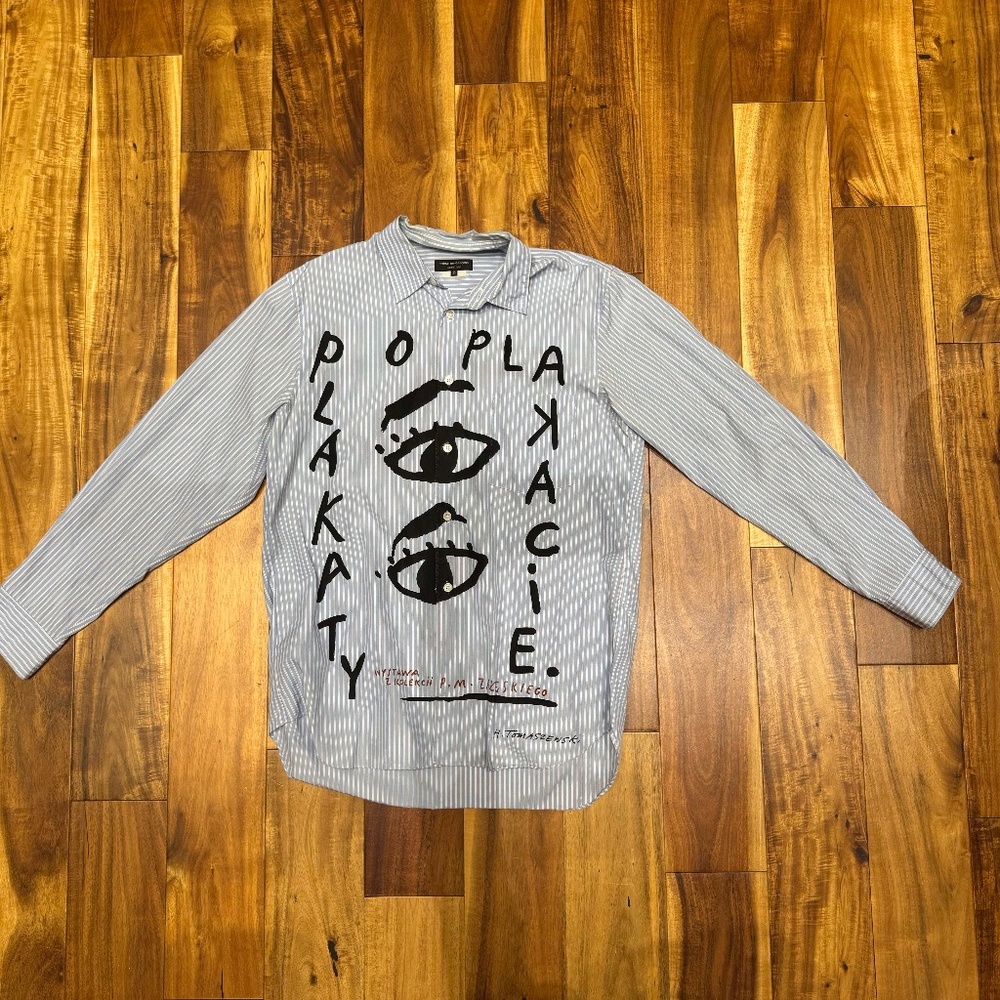 Comme Des Garcons Homme Plus graphic shirt (size xs)